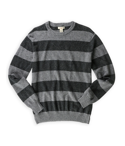 Dockers Mens Speckled Striped Knit Sweater coalhthr L
