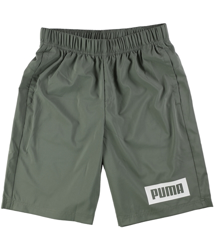 Puma Mens Rebel Woven Athletic Workout Shorts castorgry S