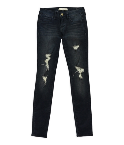 Bullhead Denim Co. Womens Destressed Skinny Fit Jeans blue 1x28
