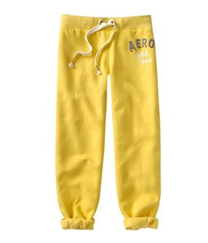 Aeropostale Womens Cropped Casual Trouser Pants yellow M/24