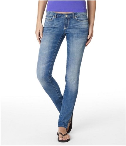 Aeropostale Womens Low Rise Ultra Skinny Fit Jeans denim9 1/2x32
