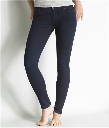 Aeropostale Womens Lola Legging Skinny Fit Jeans dark 1/2x32