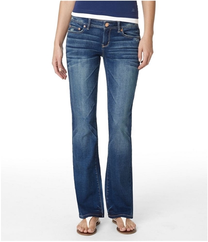 Aeropostale Womens Low Rise Skinny Fit Jeans dkwash 00x30