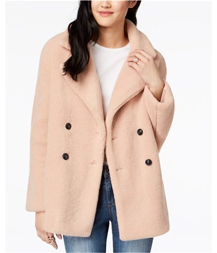 Collection B Womens Faux-Fur Jacket pink L