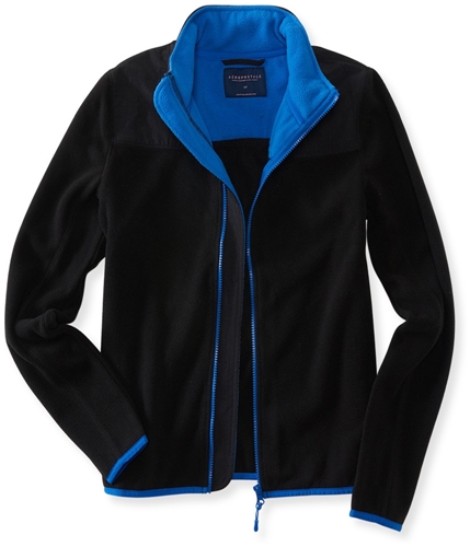 Aeropostale Womens Solid Full-Zip Fleece Jacket 001 XS