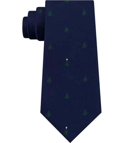 Tommy Hilfiger Mens Christmas Tree Self-tied Necktie navy One Size