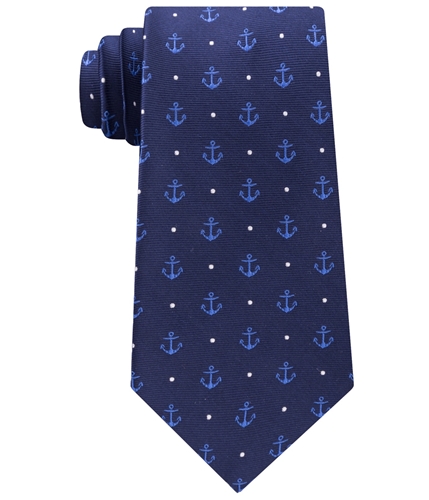 Tommy Hilfiger Mens Boat Anchor Silk Self-tied Necktie navy One Size