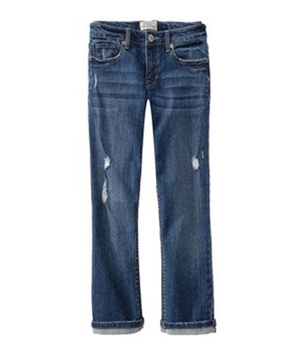 Aeropostale Womens Tattered 5 Pocket Regular Fit Jeans loadenim 00x24