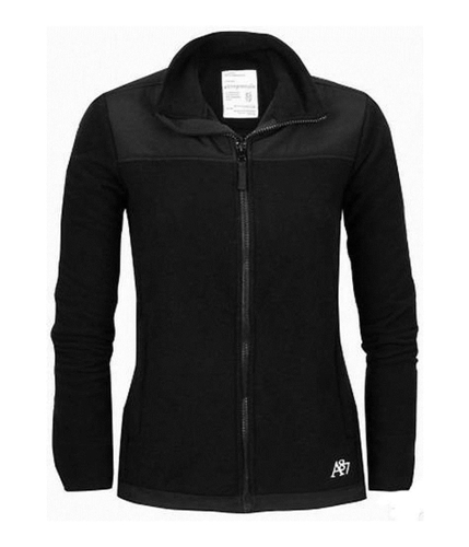 Aeropostale Womens Fleece Zip Up Sweatshirt black XS
