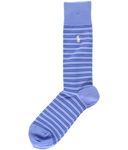 Ralph Lauren Mens Striped Midweight Socks skybl 10-13