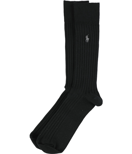 Ralph Lauren Mens Basic Midweight Socks black 10-13