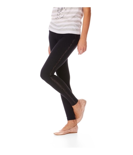 Aeropostale Womens Sequin Stripe Legging Athletic Track Pants 001 XS/32