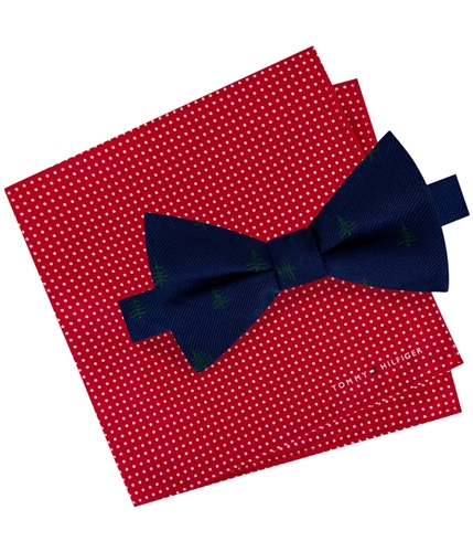 Tommy Hilfiger Mens Conversational Tree Pin Dot Self-tied Bow Tie 411 One Size