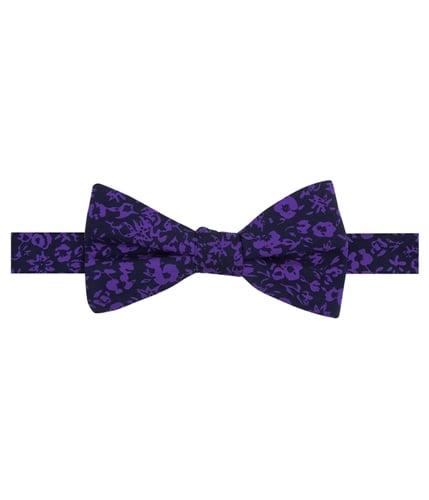 Tommy Hilfiger Mens Floral Pre-Tied Pre-tied Bow Tie purple Short
