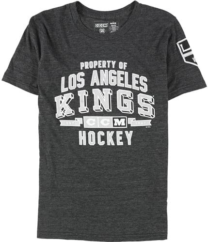 CCM Girls Property of Los Angeles Kings Hockey Graphic T-Shirt gray2 M