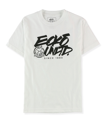 Ecko Unltd. Mens Stack Tag Graphic T-Shirt blchwhite S