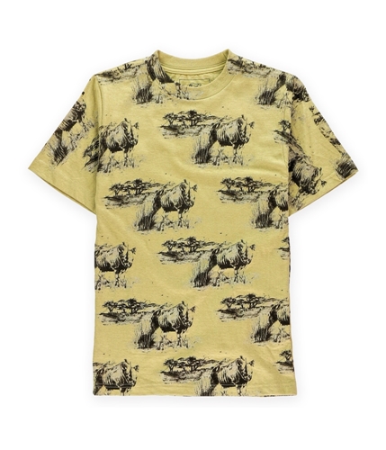Ecko Unltd. Mens Grazing Instinct Rhino Graphic T-Shirt khaki XS