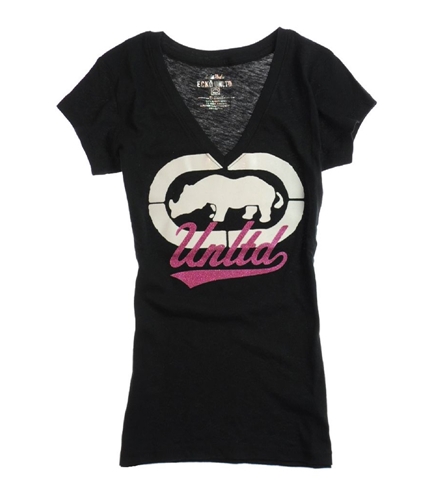 Ecko Unltd. Womens Rhino V-nk Graphic T-Shirt black XS