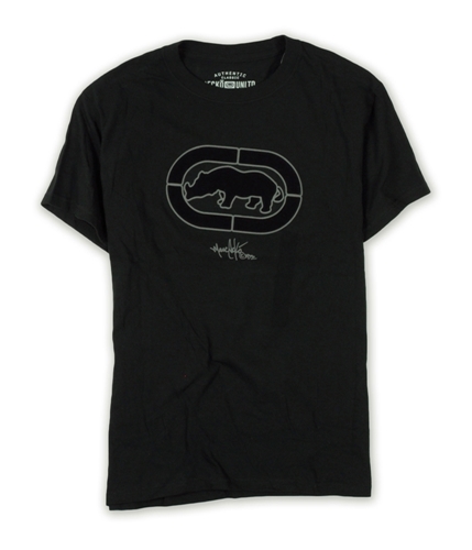 Ecko Unltd. Mens Big Rinho Weld Ab Puffed Logo Embellished T-Shirt blackblk S