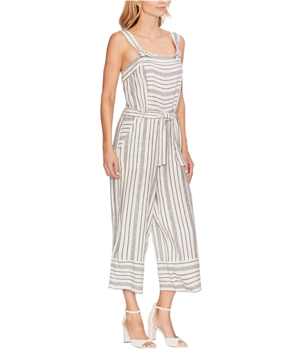 Vince Camuto Womens Twill Jumpsuit white XS