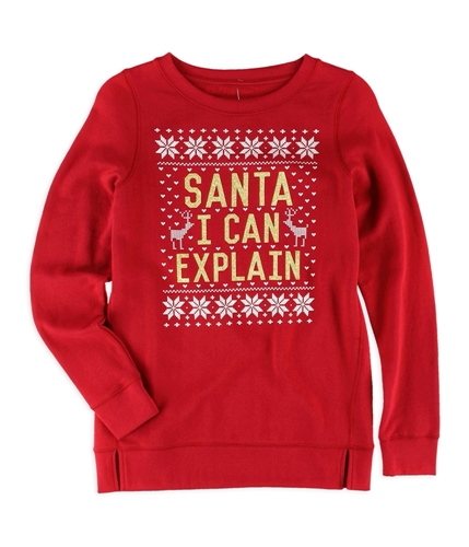 Aeropostale Girls Santa I Can Explain Sweatshirt 615 5