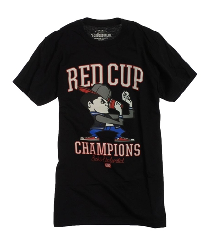 Ecko Unltd. Mens The Champ Graphic T-Shirt black XS