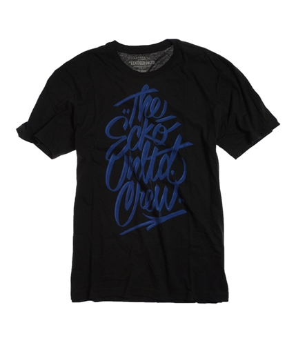 Ecko Unltd. Mens Street Script T Crew Neck Graphic T-Shirt black S