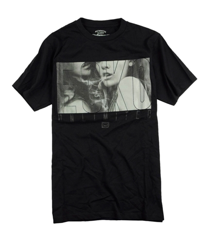 Ecko Unltd. Mens Smoking Secrets Graphic T-Shirt black XS