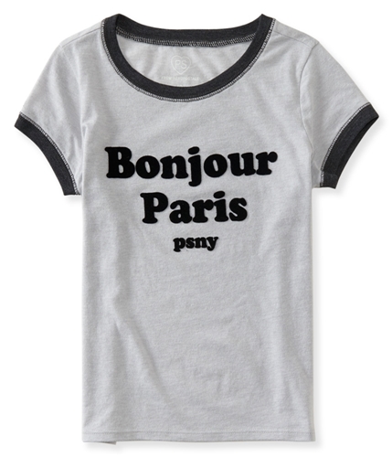 Aeropostale Girls Bonjour Paris Embellished T-Shirt 072 5