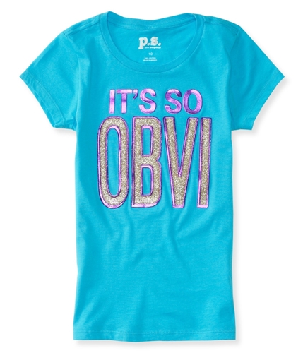 Aeropostale Girls It's So OBVI Embellished T-Shirt 071 XS