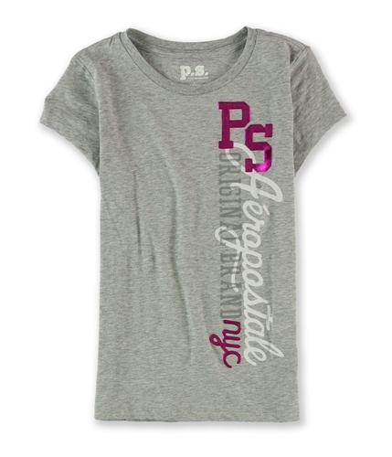 Aeropostale Girls PS NYC Puff Paint Graphic T-Shirt 052 M