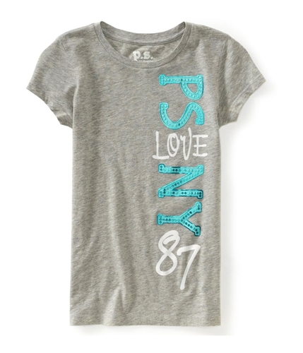 Aeropostale Girls PS Love NY 87 Graphic T-Shirt 052 5