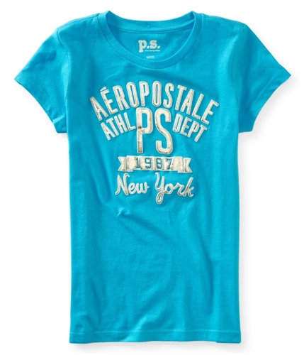 Aeropostale Girls Foil PS Athl. Dept. Embellished T-Shirt 789 4