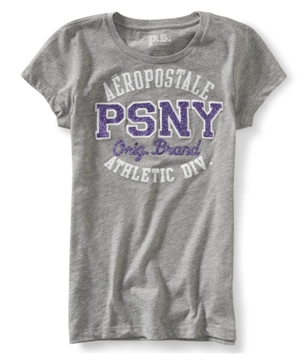 Aeropostale Girls Glitter PSNY Athletic Div. Embellished T-Shirt 52 6