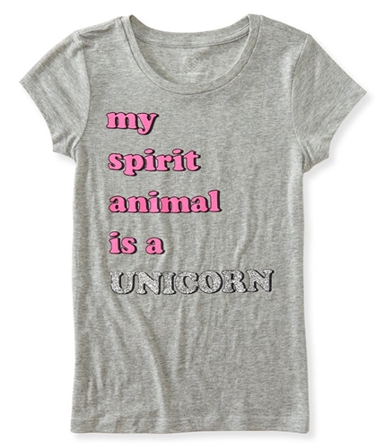 Aeropostale Girls Spirit Animal Graphic T-Shirt 052 5