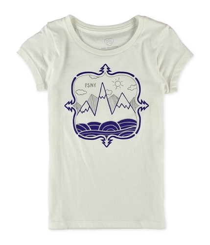 Aeropostale Girls Mountain & Sea Graphic T-Shirt 047 L