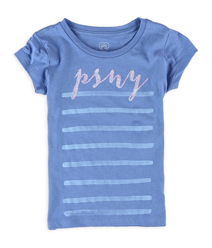 Aeropostale Girls Glitter Striped Graphic T-Shirt 491 5