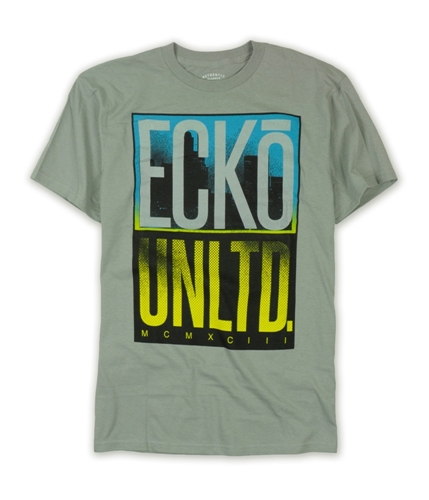 Ecko Unltd. Mens Neon City Graphic T-Shirt ltgrydst XS