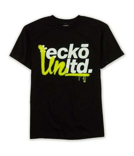 Ecko Unltd. Mens Puff Paint Graffiti Graphic T-Shirt black S