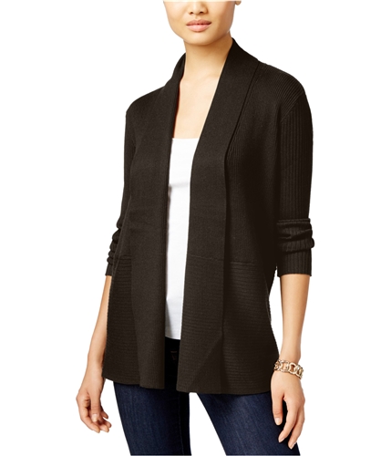 JM Collection Womens Duster Cardigan Sweater espresso PS
