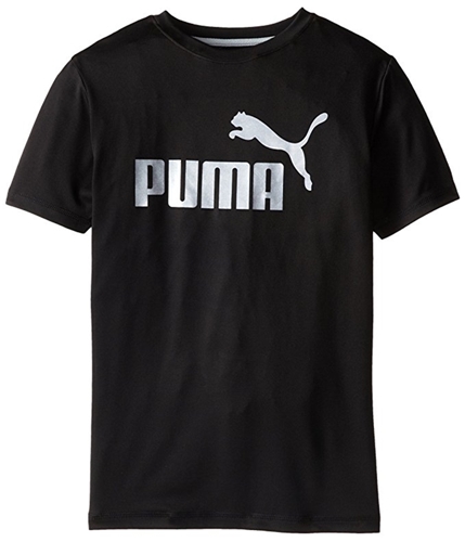 Puma Boys Logo Graphic T-Shirt pumablack L