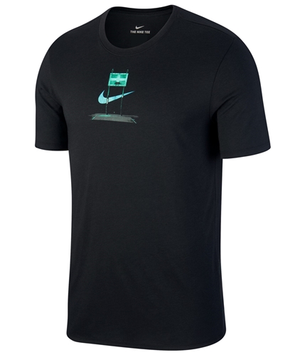 Nike Mens Pickup Court Graphic T-Shirt charcoal L