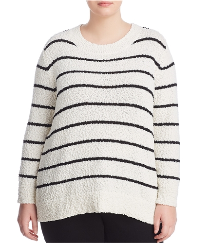 Vince Camuto Womens Chenille Pullover Sweater white 3X