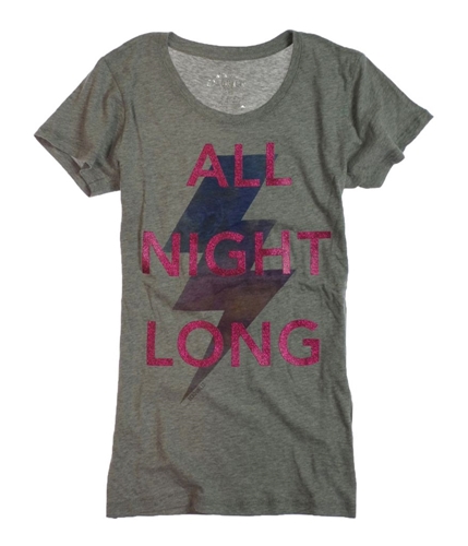 Ecko Unltd. Womens All Night Graphic T-Shirt htrgrey XS