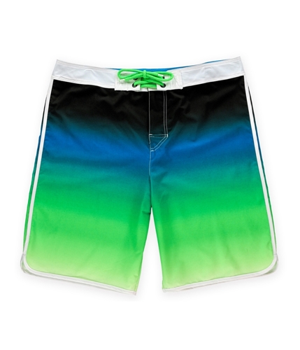 Aeropostale Mens Neon Gradient Swim Bottom Board Shorts neongreen 38