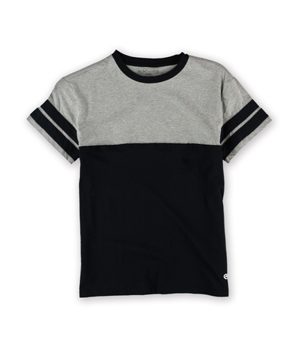 Ecko Unltd. Womens Colorblock Stripe Sleeve Basic T-Shirt black S