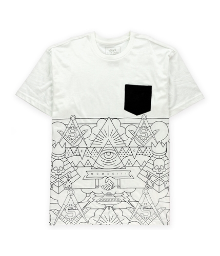 Ecko Unltd. Mens Stencil Pocket Graphic T-Shirt white M