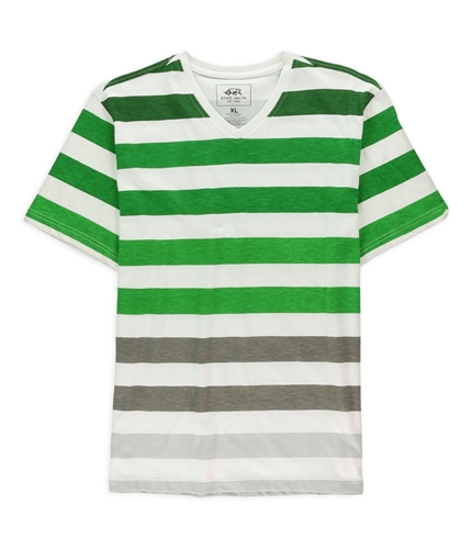 Ecko Unltd. Mens Striped V Basic T-Shirt green XL