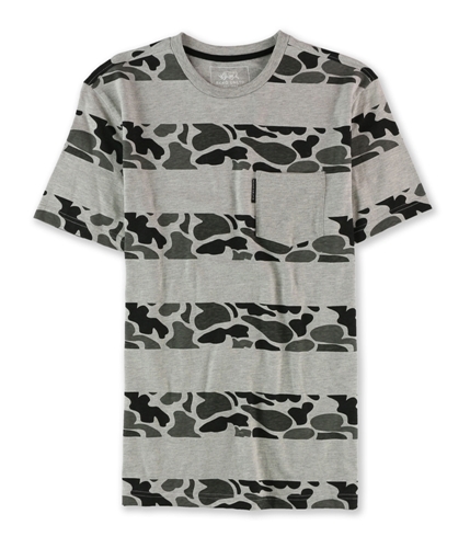 Ecko Unltd. Mens Camo Stripes pocket Graphic T-Shirt chrhtrgy XS