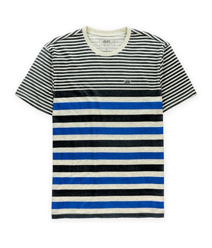 Ecko Unltd. Mens Printed Stripe Embellished T-Shirt eclpseblue L